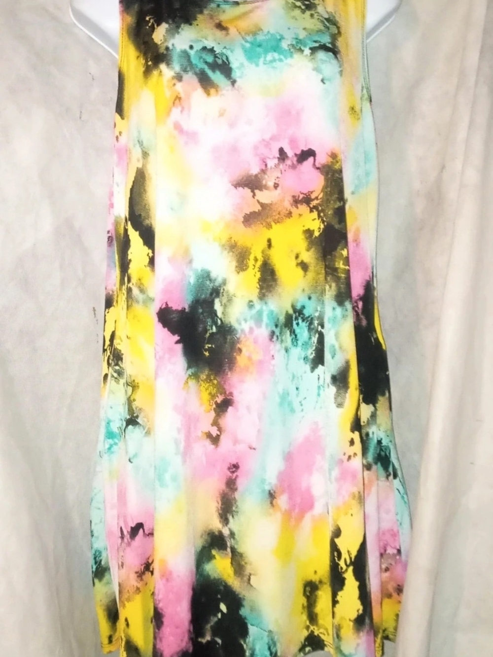 🛍 5/$25🛍Heimish U.S.A. Watercolor Tie Dye Sleeveless Dress - Size L - Picture 2 of 4